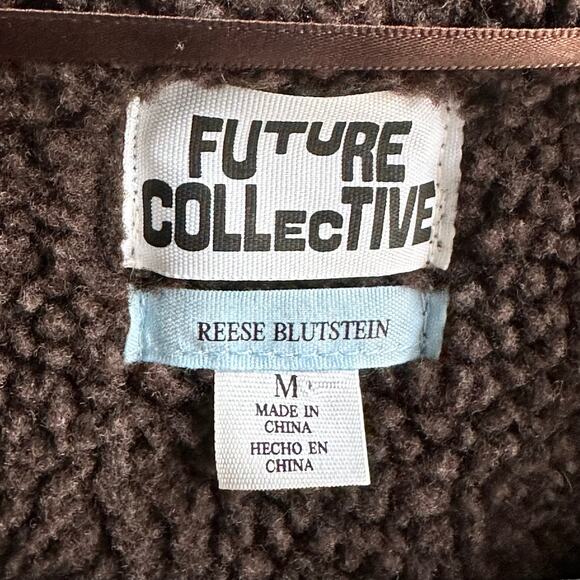 Future Collective x Reese Blutstein Faux Shearling Lined Leather Vest - Picture 8 of 8